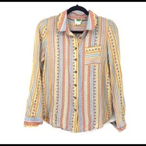 Anthropologie Mademoiselle Button Down Shirt